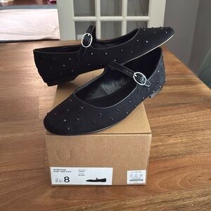 NEW in box JCrew rhinestone Mary Jane Flats